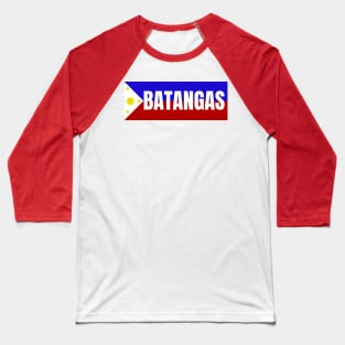 Province of Batangas in Philippines Flag Baseball T-Shirt